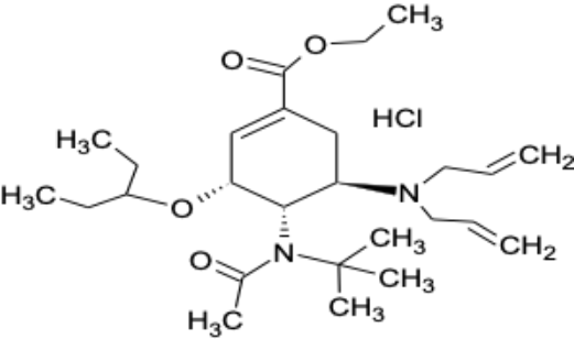 (3R,4R,5S)-4-N-乙酰基(叔丁基)氨基-5-N,N-二烯丙基氨基-3-(1-乙基丙氧基)-1-环己烯-1-甲酸乙酯单盐酸盐,(3R,4R,5S)-4-N-Acetyl(1,1-dimethylethyl)amino-5-N,N-diallylamino-3-(1-ethylpropoxy)-1-cyclohexene-1-carboxylic acid ethyl ester monohydrochloride