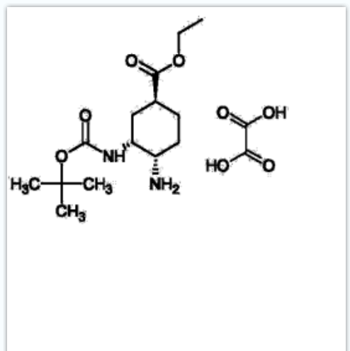 （1S，3R，4S）-4-氨基-3-（（叔丁氧基羰基）-氨基）环己烷甲酸乙酯草酸盐;,(1S,3R,4S)-Ethyl 4-AMino-3-((tert-butoxy carbonyl)aMino)cyclohexanecarboxylate Oxalate-