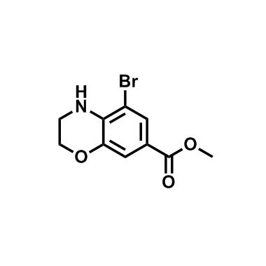 5-溴-3,4-二氫-2H-苯并[b][1,4]噁嗪-7-羧酸甲酯,Methyl5-bromo-3,4-dihydro-2H-benzo[b][1,4]oxazine-7-carboxylate