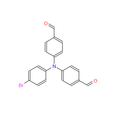 4,4'-((4-溴苯基)氮杂二基)二苯甲醛,4-[(4-bromophenyl)(4-formylphenyl)amino]benzaldehyde