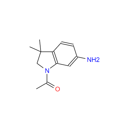 1-乙酰基-6-氨基-3,3-二甲基-2,3-二氢吲哚,1-ACETYL-6-AMINO-3,3-DIMETHYL-2,3-DIHYDRO-INDOLE