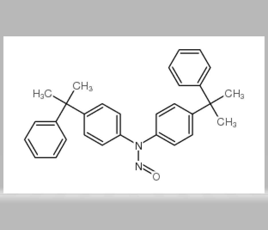4-(1-methyl-1-phenylethyl)-N-[4-(1-methyl-1-phenylethyl)phenyl]-N-nitrosoaniline,4-(1-methyl-1-phenylethyl)-N-[4-(1-methyl-1-phenylethyl)phenyl]-N-nitrosoaniline