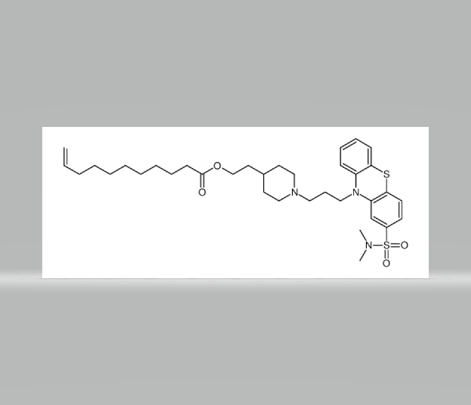 2-[1-[3-[2-[(dimethylamino)sulphonyl]-10H-phenothiazin-10-yl]propyl]-4-piperidyl]ethyl undec-10-eno,2-[1-[3-[2-[(dimethylamino)sulphonyl]-10H-phenothiazin-10-yl]propyl]-4-piperidyl]ethyl undec-10-enoate