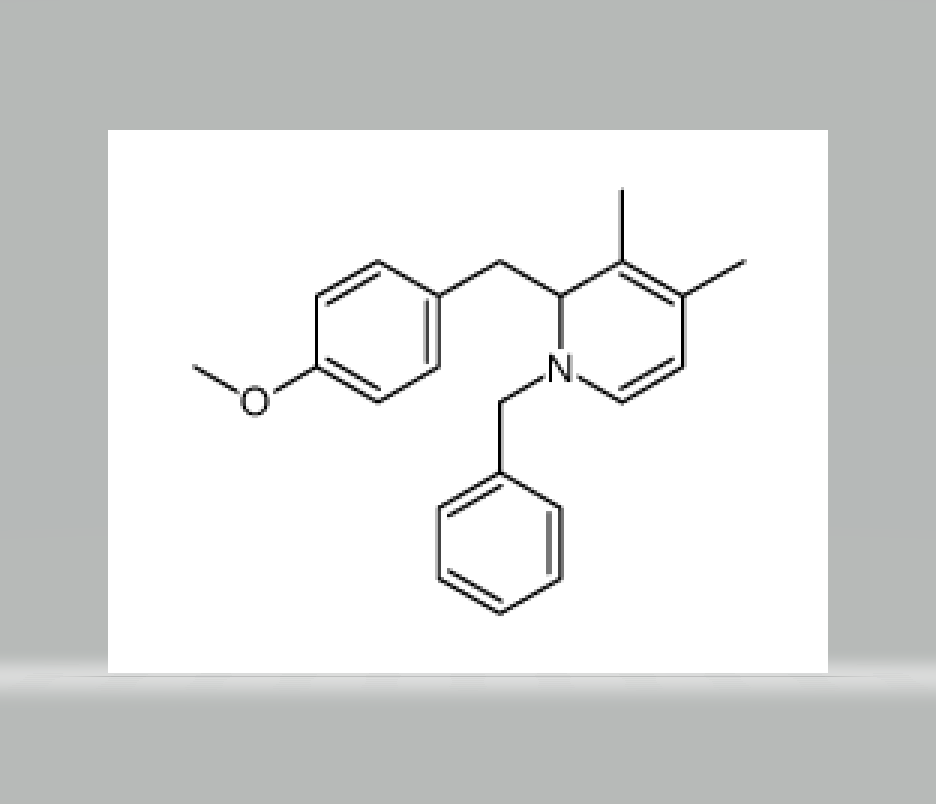 1-benzyl-1,2-dihydro-2-[(4-methoxyphenyl)methyl]-3,4-dimethylpyridine,1-benzyl-1,2-dihydro-2-[(4-methoxyphenyl)methyl]-3,4-dimethylpyridine