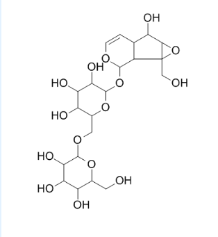 地黄甙 A,[(1aS,1bα,5aα,6aβ)-1a,1b,2,5a,6,6a-Hexahydro-6α-hydroxy-1aβ-(hydroxymethyl)oxireno[4,5]cyclopenta[1,2-c]pyran-2α-yl]6-O-α-D-galactopyranosyl-β-D-glucopyranoside