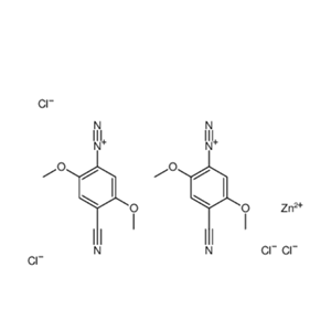 4-cyano-2,5-dimethoxybenzenediazonium tetrachlorozincate (2:1),4-cyano-2,5-dimethoxybenzenediazonium tetrachlorozincate (2:1)