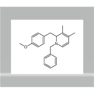 1-benzyl-1,2-dihydro-2-[(4-methoxyphenyl)methyl]-3,4-dimethylpyridine,1-benzyl-1,2-dihydro-2-[(4-methoxyphenyl)methyl]-3,4-dimethylpyridine