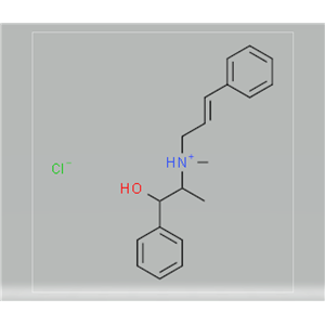 (R*,S*)-cinnamyl(beta-hydroxy-alpha-methylphenethyl)methylammonium chloride,(R*,S*)-cinnamyl(beta-hydroxy-alpha-methylphenethyl)methylammonium chloride