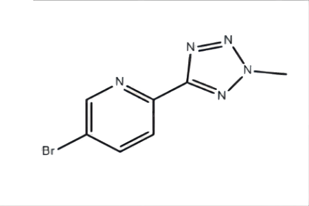 2-(2-甲基-四氮唑)-5-溴吡啶;特地唑胺四氮唑中间体,5-Bromo-2-(2-methyl-2H-tetrazol-5-yl)-pyridine