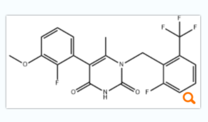 5-(2-氟-3-甲氧基苯基)-1-[[2-氟-6-(三氟甲基)苯基]甲基]-6-甲基-2,4(1H,3H)-嘧啶二酮;噁拉戈利中间体,5-(2-Fluoro-3-methoxyphenyl)-1-[[2-fluoro-6-(trifluoromethyl)phenyl]methyl]-6-methyl-2,4(1H,3H)-pyrimidinedione