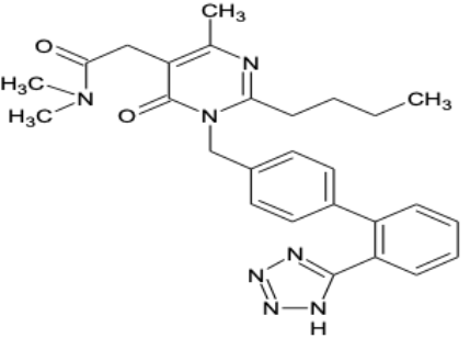 2-(1-((2'-(1氢-四唑-5-基)-[1,1'-联苯]-4-基)甲基)-2-丁基-4-甲基-6-羰基-1,6-二氢嘧啶-5-基)-N,N-二甲基乙酰胺,2-(1-((2'-(1H-tetrazol-5-yl)-[1,1'-biphenyl]-4-yl)Methyl)-2-butyl-4-Methyl-6-oxo-1,6-dihydropyriMidin-5-yl) -N,N- Dimethylacetamide