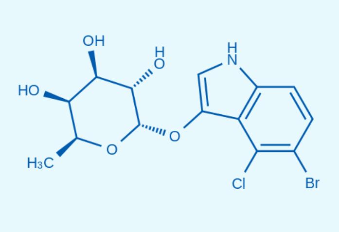 5-溴-4-氯-3-吲哚 α-L-吡喃巖藻糖苷,5-Bromo-4-chloro-3-indolyl α-L-fucopyranoside