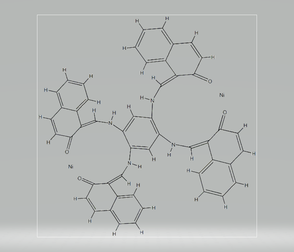 [mu-[[1,1',1'',1'''-[benzene-1,2,4,5-tetrayltetrakis(nitromethylidyne)]naphth-2-olato](4-)]]dinicke,[mu-[[1,1',1'',1'''-[benzene-1,2,4,5-tetrayltetrakis(nitromethylidyne)]naphth-2-olato](4-)]]dinickel