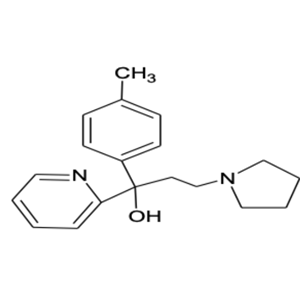 alpha-[2-(1-吡咯烷基)乙基]-alpha-(对甲苯基)吡啶-2-甲醇;曲普利啶中间体,alpha-[2-(1-pyrrolidinyl)ethyl]-alpha-(p-tolyl)pyridine-2-methanol