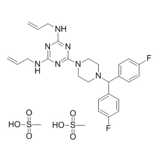 甲磺酸阿米三嗪,almitrine dimesylate