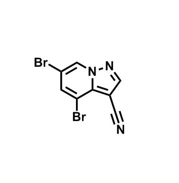 4,6-二溴吡唑并[1,5-A]吡啶-3-甲腈,4,6-Dibromopyrazolo[1,5-a]pyridine-3-carbonitrile