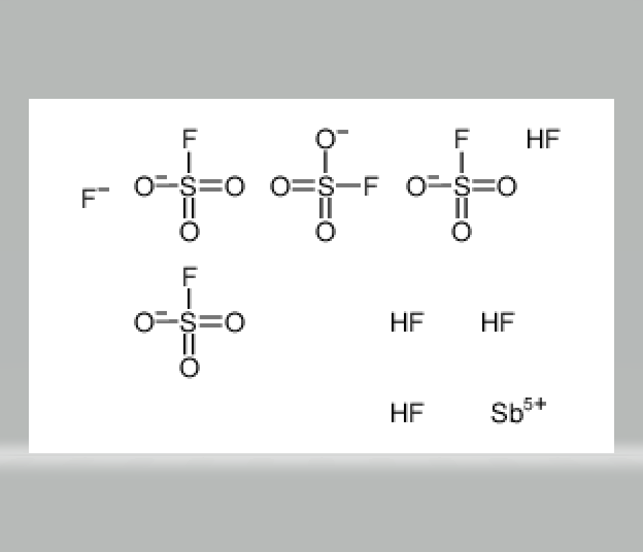 fluorosulphuric acid, compound with antimony pentafluoride (4:1),fluorosulphuric acid, compound with antimony pentafluoride (4:1)