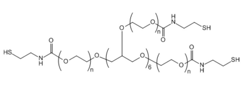 八臂聚乙二醇酰胺基乙基硫醇,8-ArmPEG-CONH-CH2CH2