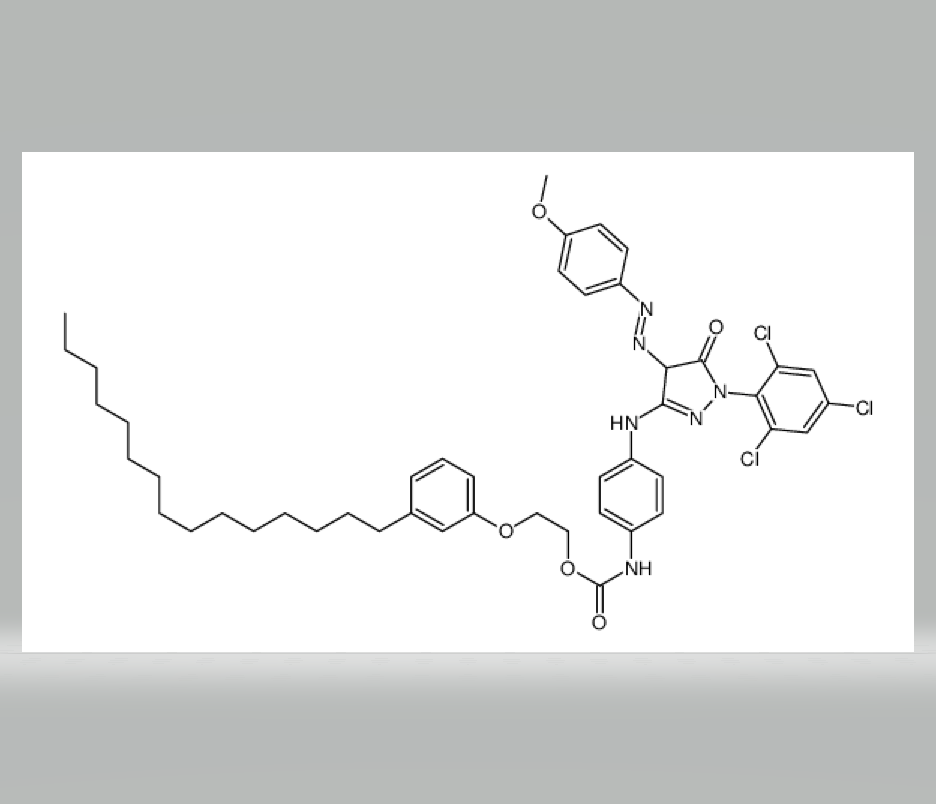 2-(3-pentadecylphenoxy)ethyl [4-[[4,5-dihydro-4-[(4-methoxyphenyl)azo]-5-oxo-1-(2,4,6-trichlorophen,2-(3-pentadecylphenoxy)ethyl [4-[[4,5-dihydro-4-[(4-methoxyphenyl)azo]-5-oxo-1-(2,4,6-trichlorophenyl)-1H-pyrazol-3-yl]amino]phenyl]carbamate
