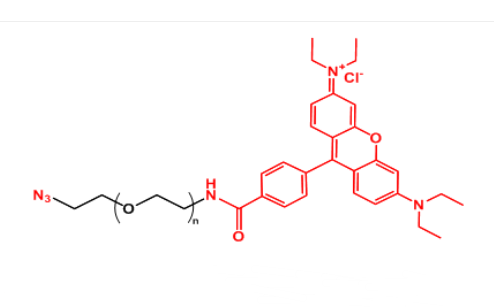罗丹明B聚乙二醇叠氮,N3-PEG-Rhodamine