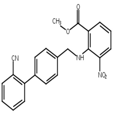 甲基2-((2`-氰基聯(lián)苯-4-基)甲氨基)-3-硝基苯甲酸甲酯,Methyl 2-[[(2'-cyano[1,1'-biphenyl]-4-yl)methyl]amino]-3-nitrobenzoate