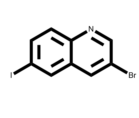 3-溴-6-碘喹啉,3-broMo-6-iodoquinoline