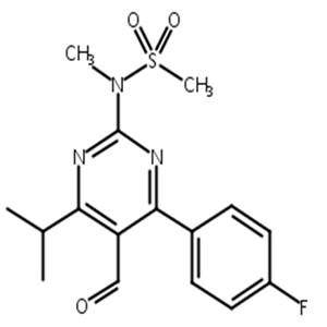 4-(4-氟苯基)-6-异丙基-2-(N-甲基-N-甲磺酰基氨基)-5-嘧啶甲醛,4-(4-Fluorophenyl)-6-isopropyl-2-(N-methyl-N-methylsulfonylamino)-5-pyrimidinecarboxaldehyde