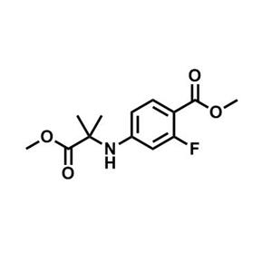 2-氟-4-(1-甲氧基-2-甲基-1-氧代丙烷-2-基氨基)苯甲酸甲酯,Methyl 2-fluoro-4-(1-methoxy-2-methyl-1-oxopropan-2-ylamino)benzoate