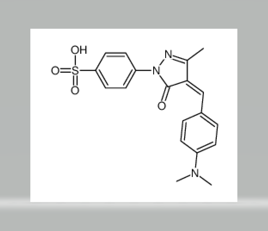 4-[4-[[4-(dimethylamino)phenyl]methylene]-4,5-dihydro-3-methyl-5-oxo-1H-pyrazol-1-yl]benzenesulphoni,4-[4-[[4-(dimethylamino)phenyl]methylene]-4,5-dihydro-3-methyl-5-oxo-1H-pyrazol-1-yl]benzenesulphonic acid