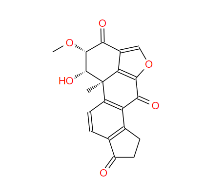 绿毛菌素,[1S-(1alpha,2alpha,11balpha)]-1,7,8,11b-tetrahydro-1-hydroxy-2-methoxy-11b-methylcyclopenta[7,8]phenanthro[10,1-bc]furan-3,6,9(2H)-trione