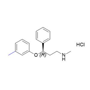 托莫西汀杂质04,(3R)-N-methyl-3-(3-methylphenoxy)-3-phenylpropan-1- amine hydrochloride