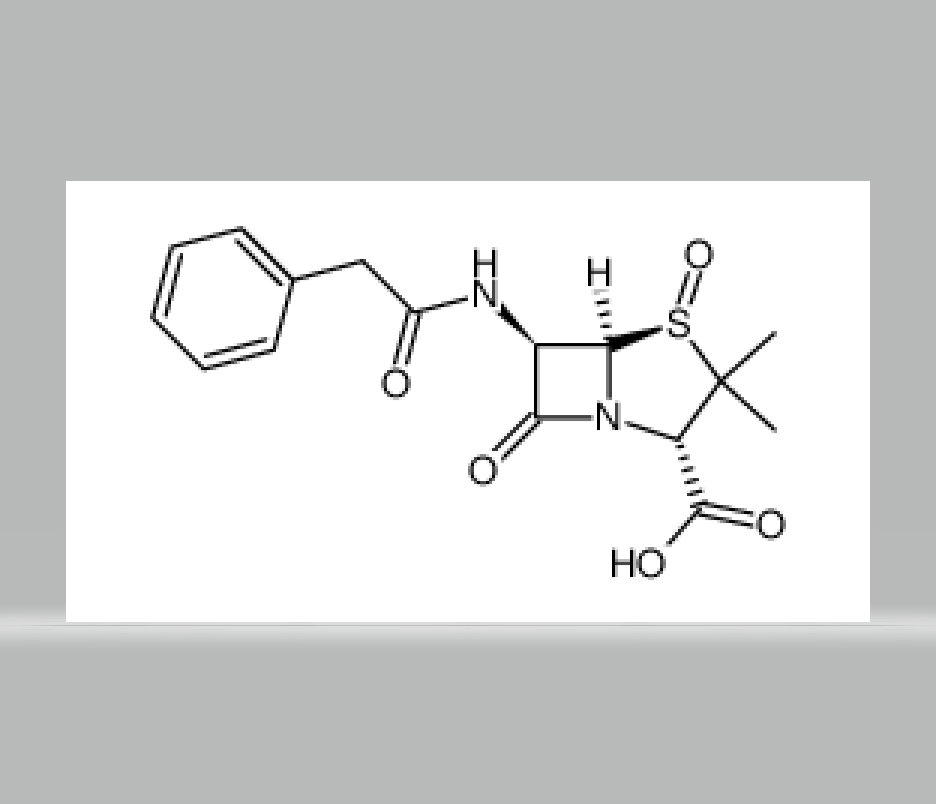 [2S-(2alpha,4beta,5alpha,6beta)]-3,3-dimethyl-7-oxo-6-(phenylacetamido)-4-thia-1-azabicyclo[3.2.0]h,[2S-(2alpha,4beta,5alpha,6beta)]-3,3-dimethyl-7-oxo-6-(phenylacetamido)-4-thia-1-azabicyclo[3.2.0]heptane-2-carboxylic acid 4-oxide