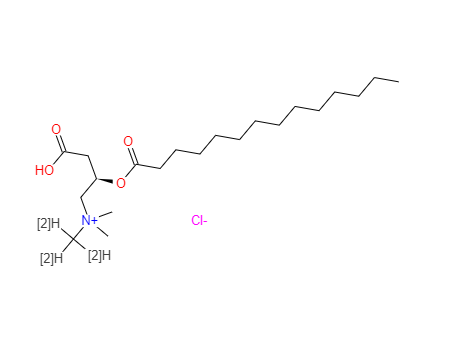 十四烷酰基-L-肉碱-[d3]盐酸盐,Tetradecanoyl-L-carnitine-d3 HCl (N-methyl-d3)