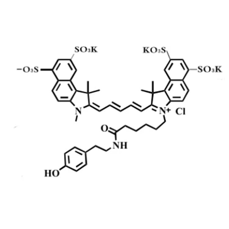 磺酸基-花青素Cy5.5 酪酰胺,Sulfo-Cyanine5.5 Tyramide,Sulfo-Cy5.5 Tyramide