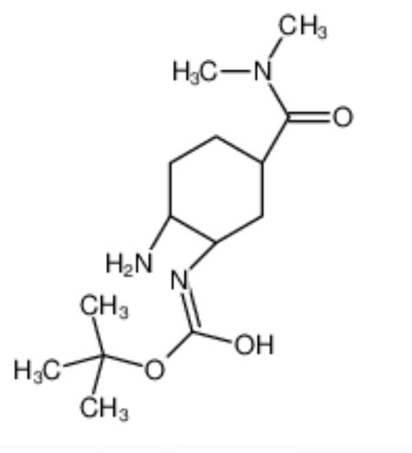 [(1R,2S,5S)-2-氨基-5-[(二甲基氨基)羰基]環(huán)己基]氨基甲酸叔丁酯,N-[(1R,2S,5S)-2-amino-5-[(dimethylamino)carbonyl]cyclohexyl]-Carbamic acid, 1,1-dimethylethyl ester