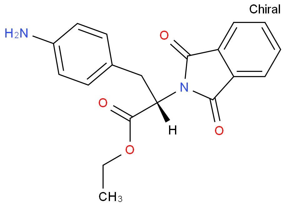 L-3-(4-氨基苯基)-2-邻苯二甲酰亚氨基丙酸乙酯,4-Amino-L-phenyl-N-phthalylalanine ethyl ester