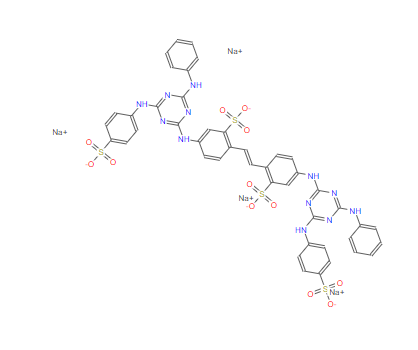 4,4'-二[[4-苯氨基-6-(对磺酸苯氨基)-1,3,5-三嗪-2-基]氨基]1,2-二苯乙烯-2,2'-二磺酸四钠盐,tetrasodium 4,4'-bis[[4-anilino-6-(p-sulphonatoanilino)-1,3,5-triazin-2-yl]amino]stilbene-2,2'-disulphonate