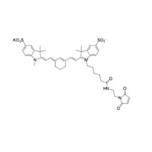 2242791-82-6，磺酸Cy5标记马来酰亚胺，Sulfo-Cyanine5 maleimide
