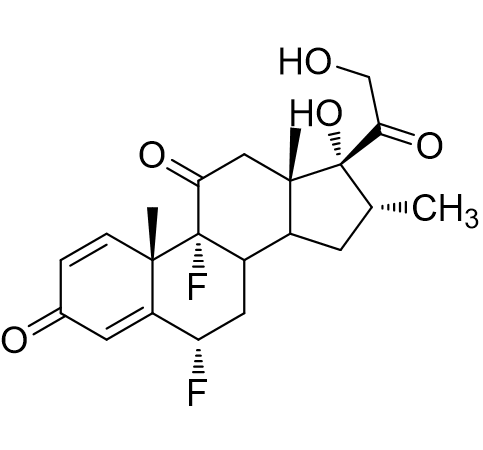 氟替卡松杂质25,(6S,9R,10S,13S,16R,17R)-6,9-difluoro-17-hydroxy-17-(2-hydroxyacetyl)-10,13,16-trimethyl-7,8,9,10,12,13,14,15,16,17-decahydro-3H-cyclopenta[a]phenanthrene-3,11(6H)-dione