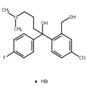 4-(4-二甲基-1-对氟苯基-1-羟基丁基-3-羟甲基)苯腈氢溴酸盐/草酸西酞普兰