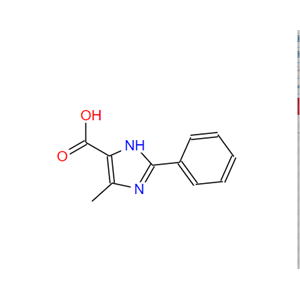 5-甲基-2-苯-1H-咪唑-4-羧酸,5-methyl-2-phenyl-1H-imidazole-4-carboxylic acid