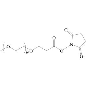 dioxopyrrolidin-ylheptadecaoxatripentacontan-oate