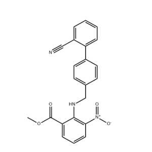 甲基2-((2`-氰基聯(lián)苯-4-基)甲氨基)-3-硝基苯甲酸甲酯