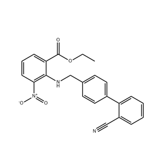 2-[[(2-氰基联苯-4-基)甲基]氨基]-3-硝基苯甲酸乙酯