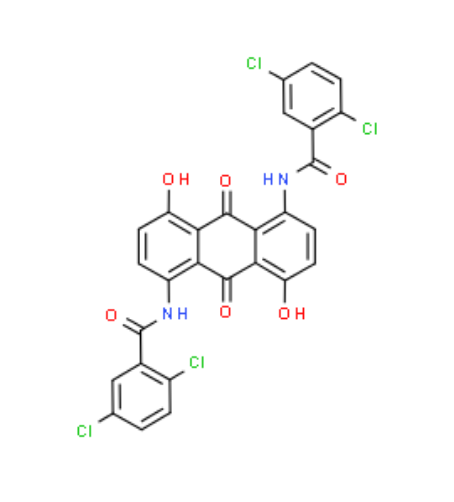 N,N'-(4,8-Dihydroxy-9,10-dioxo-9,10-dihydroanthracene-1,5-diyl)bis(2,5-dichlorobenzamide)
