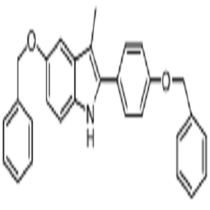 3-甲基-5-芐氧基-2-(4-芐氧基苯基)-1H-吲哚,3-methyl-5-phenylmethoxy-2-(4-phenylmethoxyphenyl)-1H-indole