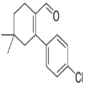 2-(4-氯苯基)-4,4-二甲基-1-环己烯-1-甲醛,4'-chloro-5,5-dimethyl-3,4,5,6-tetrahydro-[1,1'-biphenyl]-2-carbaldehyde