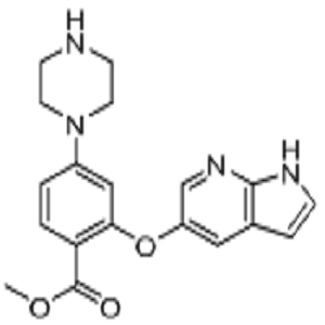 ABT-199 中間體6,methyl2-((1H-pyrrolo[2,3-b]pyridin-5-yl)oxy)-4-(piperazin-1-yl)benzoate