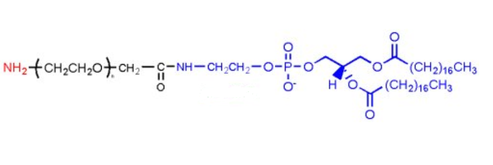 二硬脂酰磷脂酰乙酰胺-聚乙二醇-氨,DSPE-PEG1000-NH2