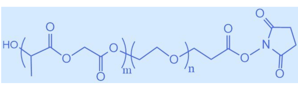 聚乳酸-羟基乙酸共聚物-聚乙二醇-琥珀酰亚胺酯,PLGA3K-PEG5K-NHS 50/50
